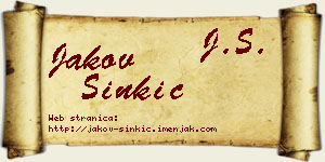 Jakov Sinkić vizit kartica